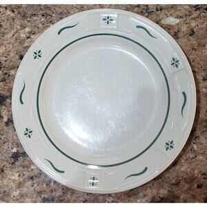 Longaberger Woven Traditions Classic Green Bread and Butter Plate 7 1/4"